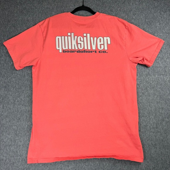 Quiksilver Other - Quiksilver T-Shirt Mens Large Coral Quiksilver Boardshort Co Graphic Regular Fit